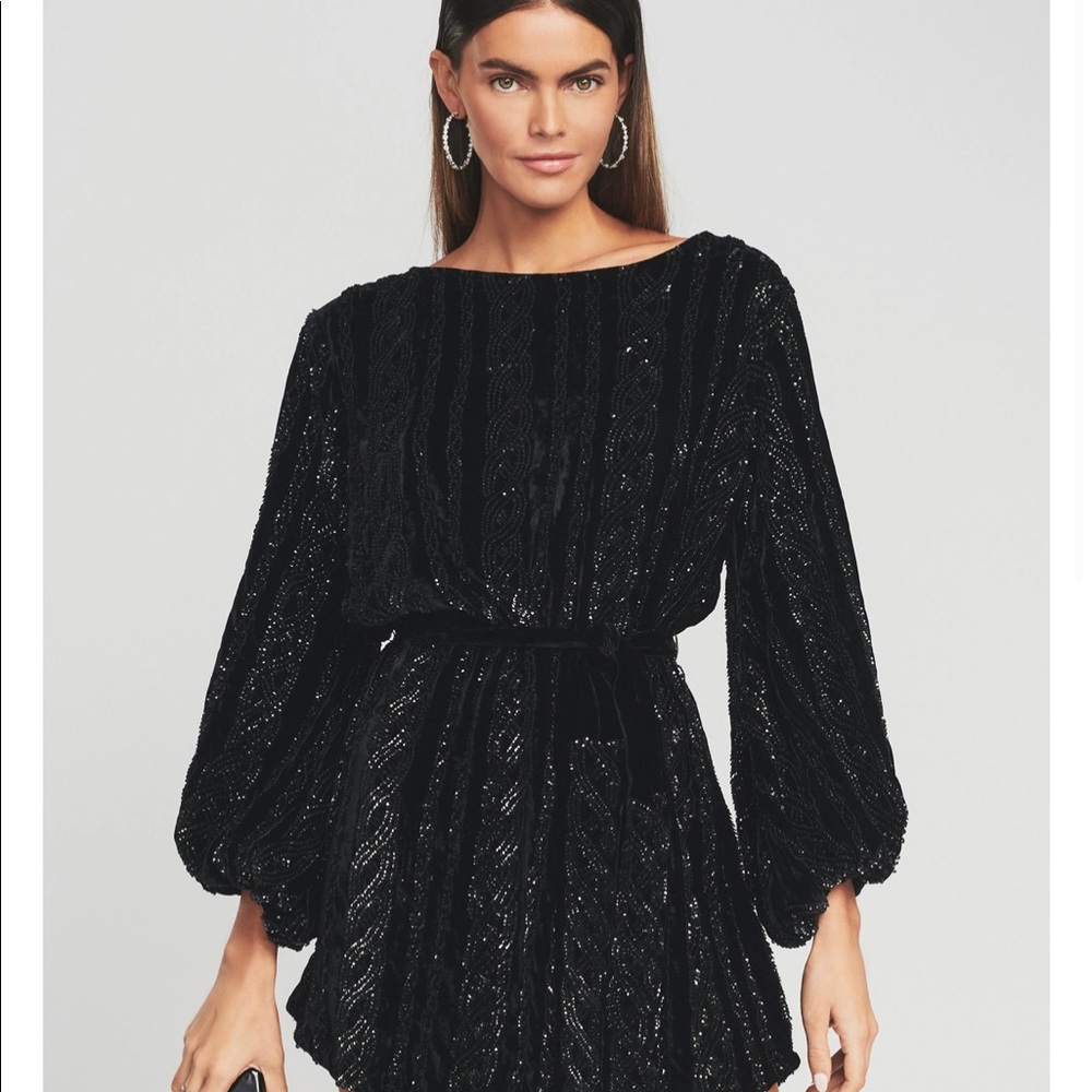 Retrofete black Cable knit Grace dress (size small) - Picture 4 of 4